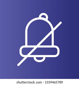 silent icon isolated on background
