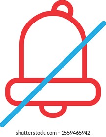 silent icon isolated on background
