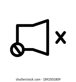 Silent icon or logo isolated sign symbol vector illustration - high quality black style vector icons
