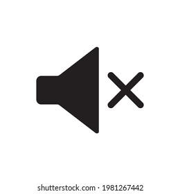 silent icon , mute volume icon vector