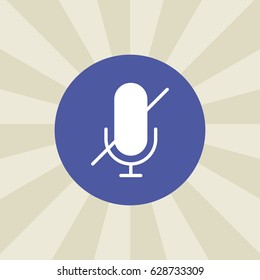 silent icon. sign design. background