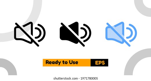 silent icon with three style for website, social media, and presentation