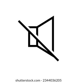 silent icon vector design templates 