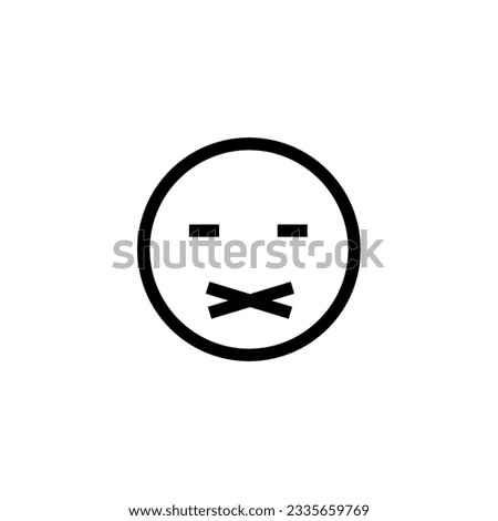 silent icon vector design templates 