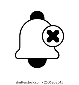 silent icon with white background vector stock illustration
