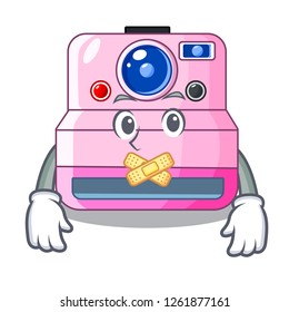 Silent instant camera isolated on a mascot