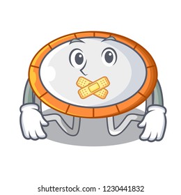 Silent isolate on trampoline transparent shape mascot