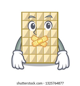 Silent isolated white chocolate with in character