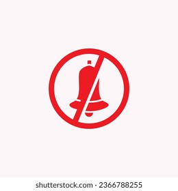 stumm Logo, das aus Bildern von Stopp und Glocke besteht, und zusammenarbeitet, um ein schönes Symbol zu bilden.