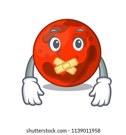 Silent mars planet mascot cartoon