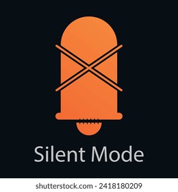 Silent mode icon for web , applications and mobiles