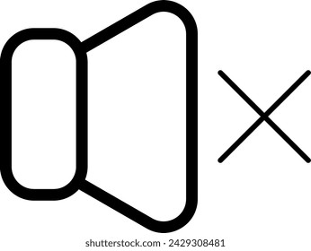 Silent Mode Sound off and mute icon