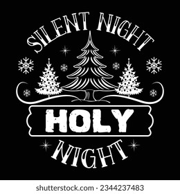 Silent night holy night, , Vector file