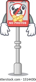 Silent no camera on edge mascot road