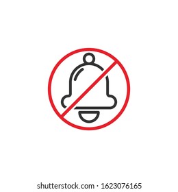 Silent Notification Icon Design Vector
