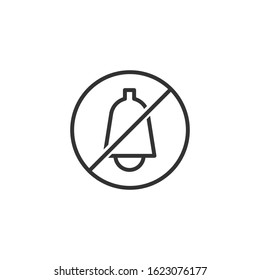 Silent Notification Icon Design Vector