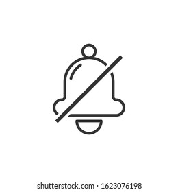 Silent Notification Icon Design Vector