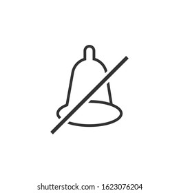 Silent Notification Icon Design Vector