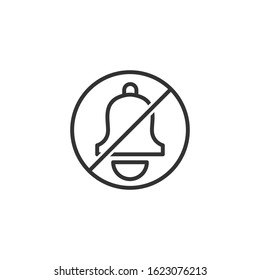 Silent Notification Icon Design Vector