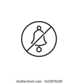 Silent Notification Icon Design Vector