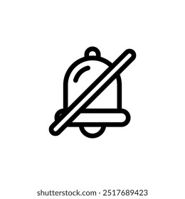 silent notification icon symbol vector template