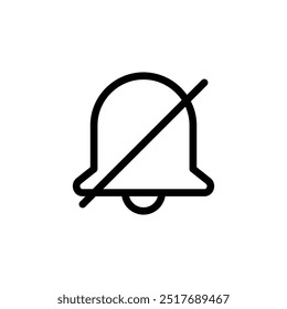 silent notification icon symbol vector template