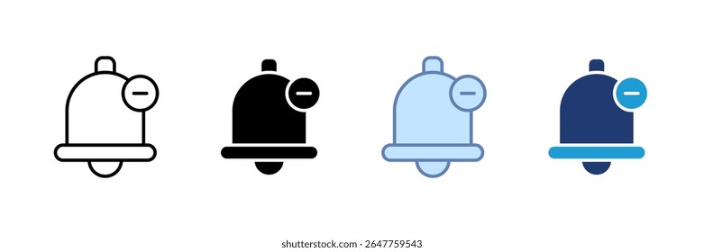 Silent Notifications Icon Set Multiple Style Collection