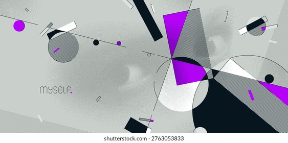 Silent observer, hidden eyes within minimal geometric composition with subtle psychologicsl tension and conceptual depth.