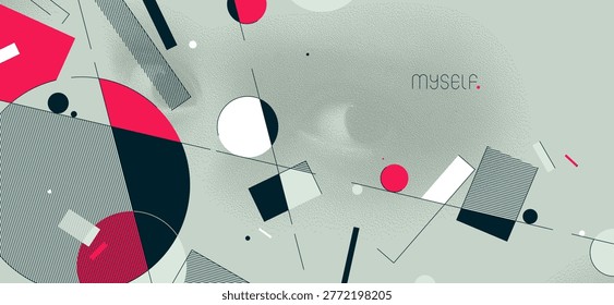 Silent observer, hidden eyes within minimal geometric composition with subtle psychologicsl tension and conceptual depth.