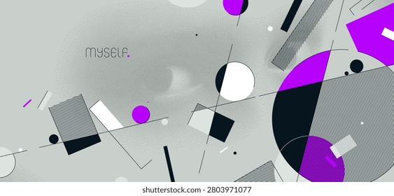 Silent observer, hidden eyes within minimal geometric composition with subtle psychologicsl tension and conceptual depth.