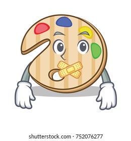 Silent paint palette character cartoon