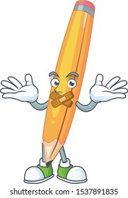 Silent pencil isolated on a white background.