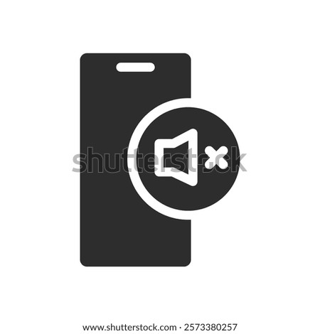 silent phone icon web design in vector