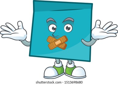 Silent rectangle sticker paper in cartoon character
