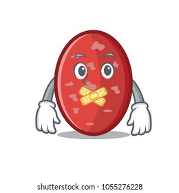 Silent salami mascot cartoon style