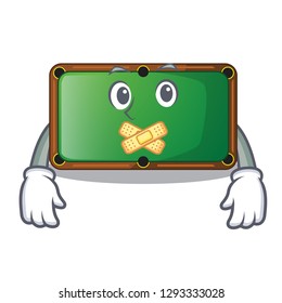 Silent shape billiard table on wooden cartoon