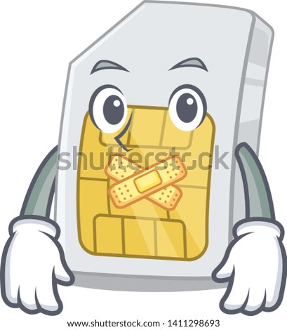 Silent simcard in the a mascot wallet