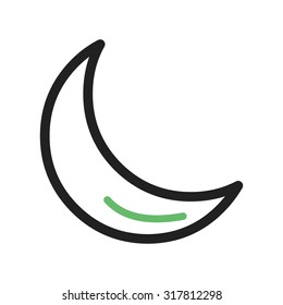 Silent, sleep mode, mobile icon vector image. Can also be used for phone and communication. Suitable for use on web apps, mobile apps and print media.