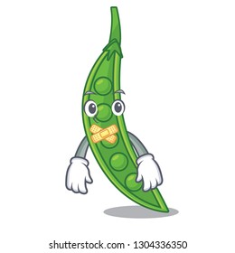 Silent snow peas isolated the on character