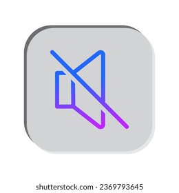 silent  speaker icon vector volume symbol design illustration