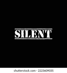 texto silencioso sobre fondo negro.