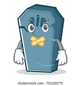 Silent tombstone character cartoon object
