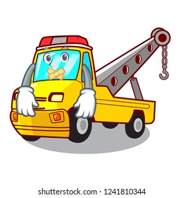 Silent tow truck for vehicle branding character