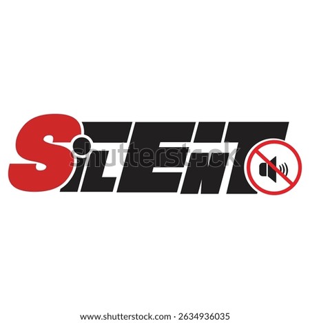 Silent T-Shirt Design, Embrace the power of quiet with this sleek, minimalist 