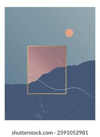 Silent Twilight Over Mountain Peaks