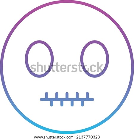 Silent vector icon. Can be used for printing, mobile and web applications.