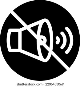 silent  Vector illustration on a transparent background. Premium quality symmbols. Glyphs vector icons for concept and graphic design. 


