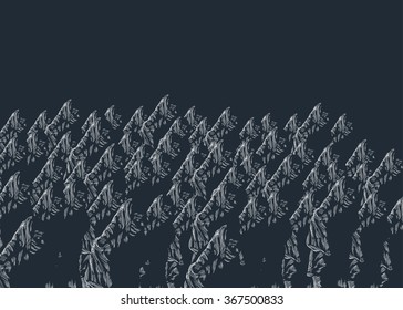 Silent walk.