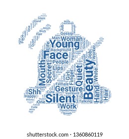 silent word cloud. tag cloud about silent.