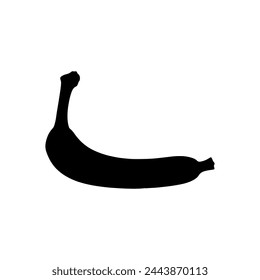 silhoette of a banana vector illustration